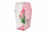 Pink Glitter Calla Lily Coffin Enclosure