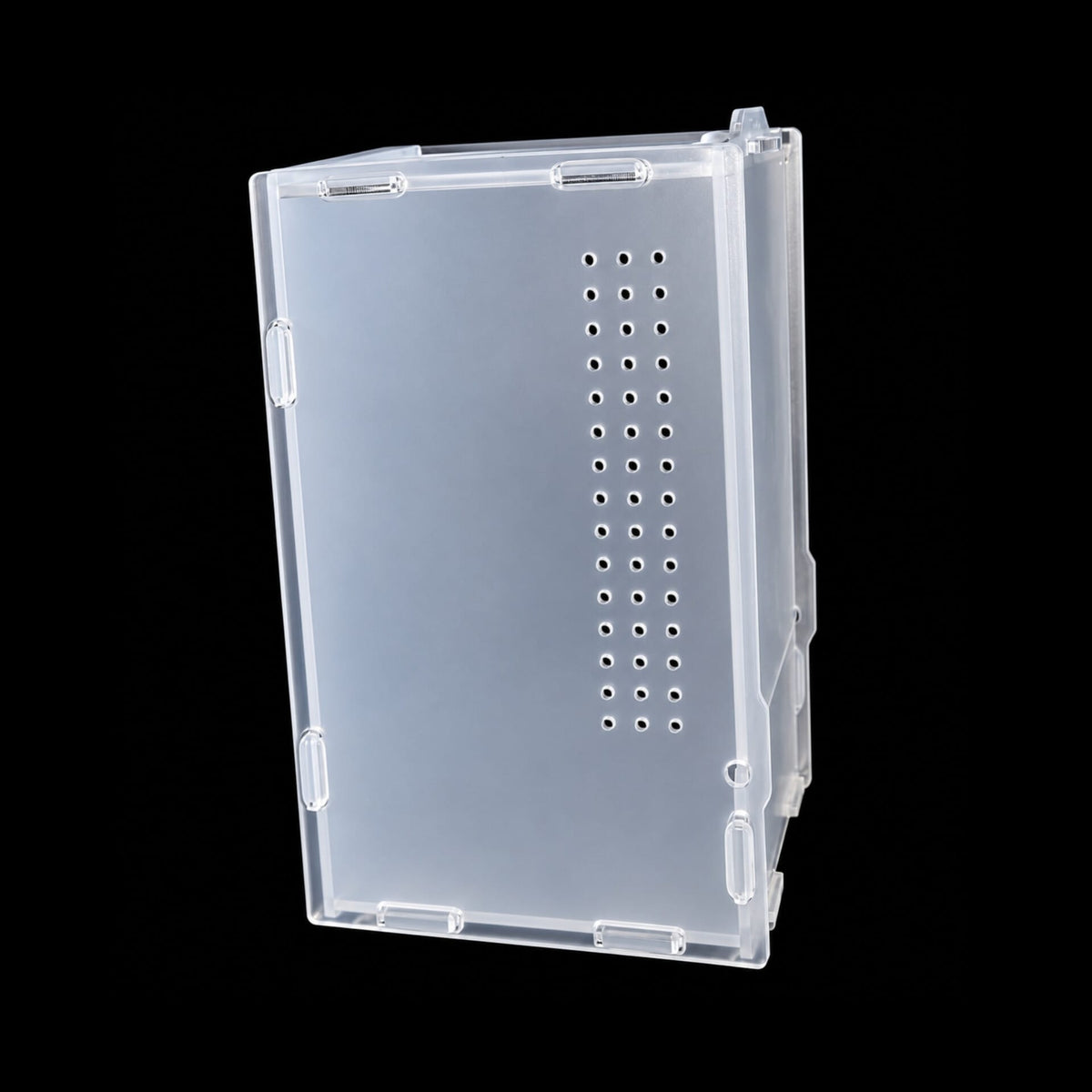 Adult Jumping Spider Enclosure -Please note the enclosure appears frosted due to a protective film which needs to be removed prior to assembly