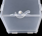 Adult Jumping Spider Enclosure -Please note the enclosure appears frosted due to a protective film which needs to be removed prior to assembly