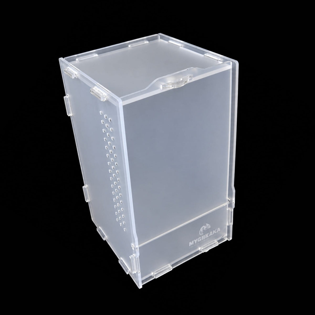 Adult Jumping Spider Enclosure -Please note the enclosure appears frosted due to a protective film which needs to be removed prior to assembly