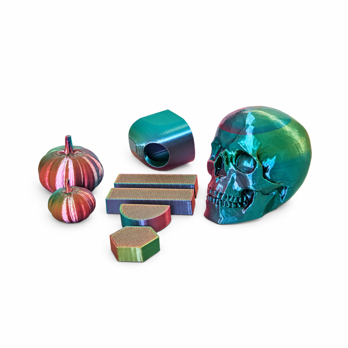 Skull and Pumpkins Adult Jumping Spider Set