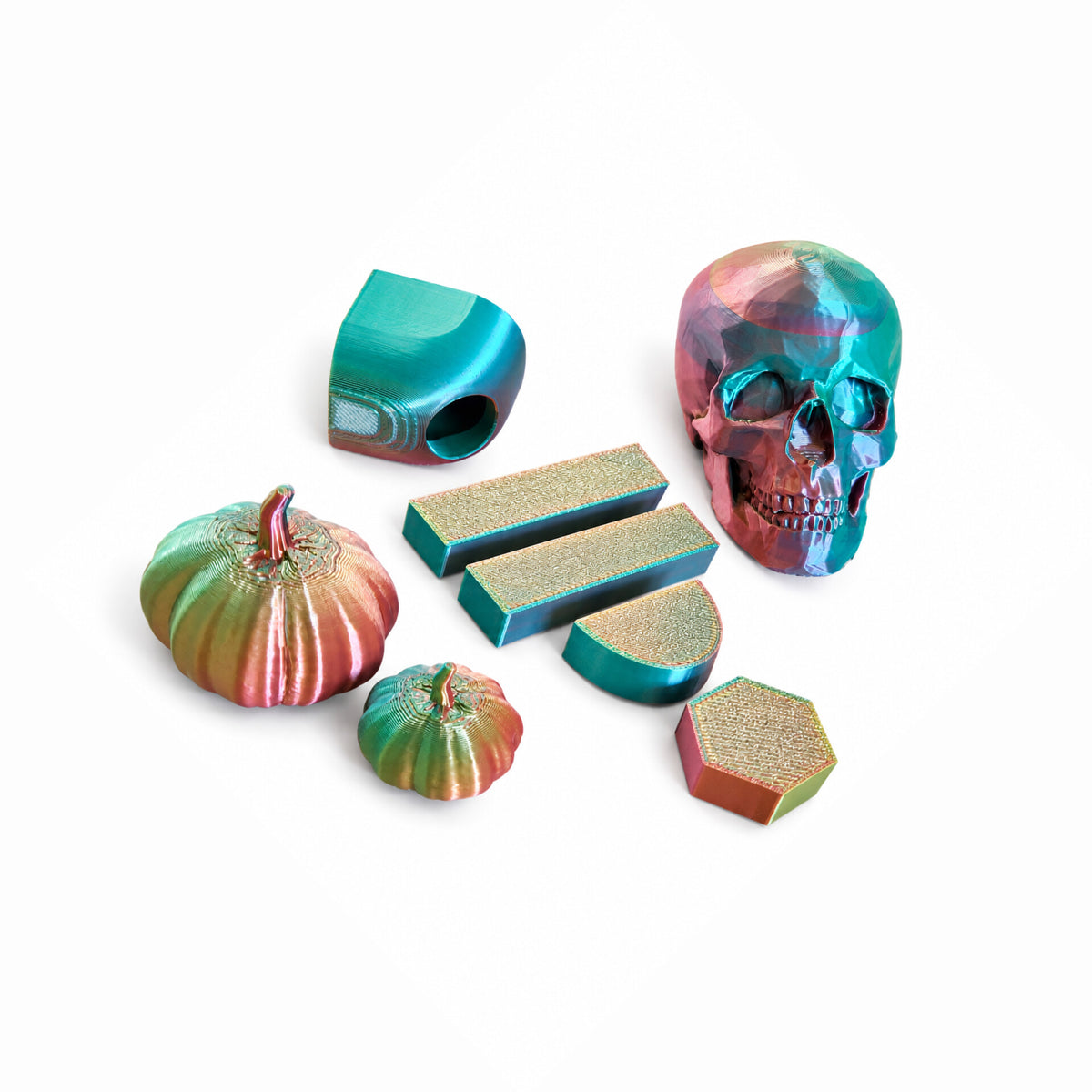 Skull and Pumpkins Adult Jumping Spider Set