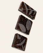 Black Sparkly Leaf Ledges