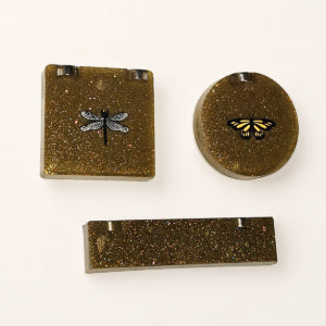 Gold Sparkly Insect Ledges