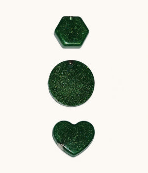 Green Sparkly Ledges