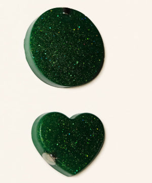 Green Sparkly Ledges